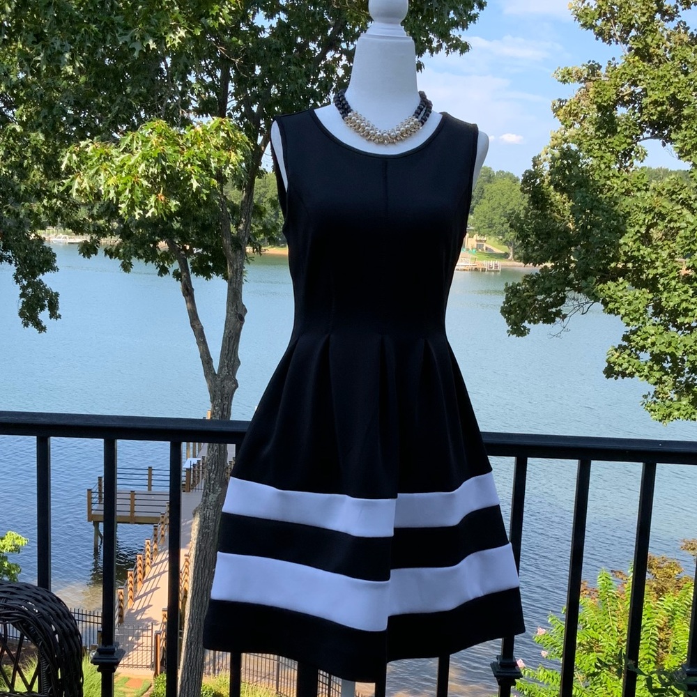 Apt 9 Black/White Sundress
